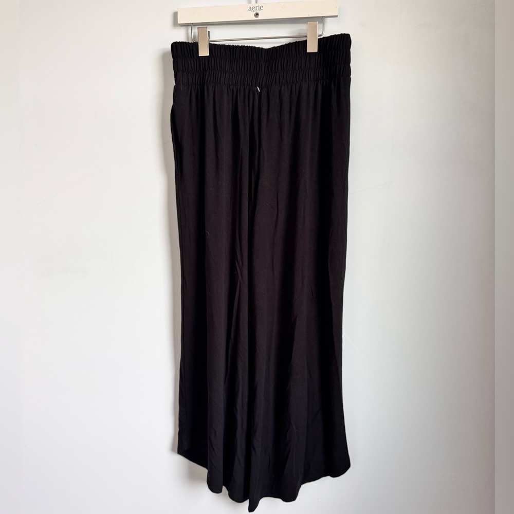 Z Supply Black Maxi Skirt-Style Wide Leg Pants - Picture 6 of 8
